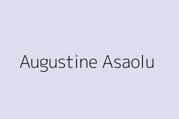 Augustine Asaolu